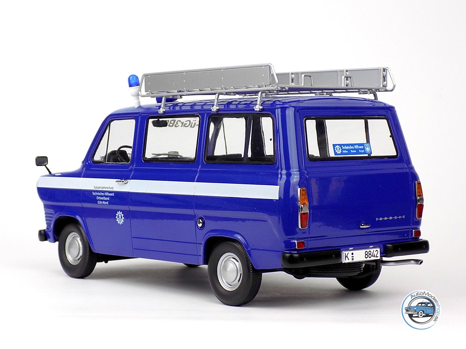 FORD TRANSIT MINIBUS THW KOLÍN NAD RÝNOM 1965 - 1:18 KK SCALE - Image 5