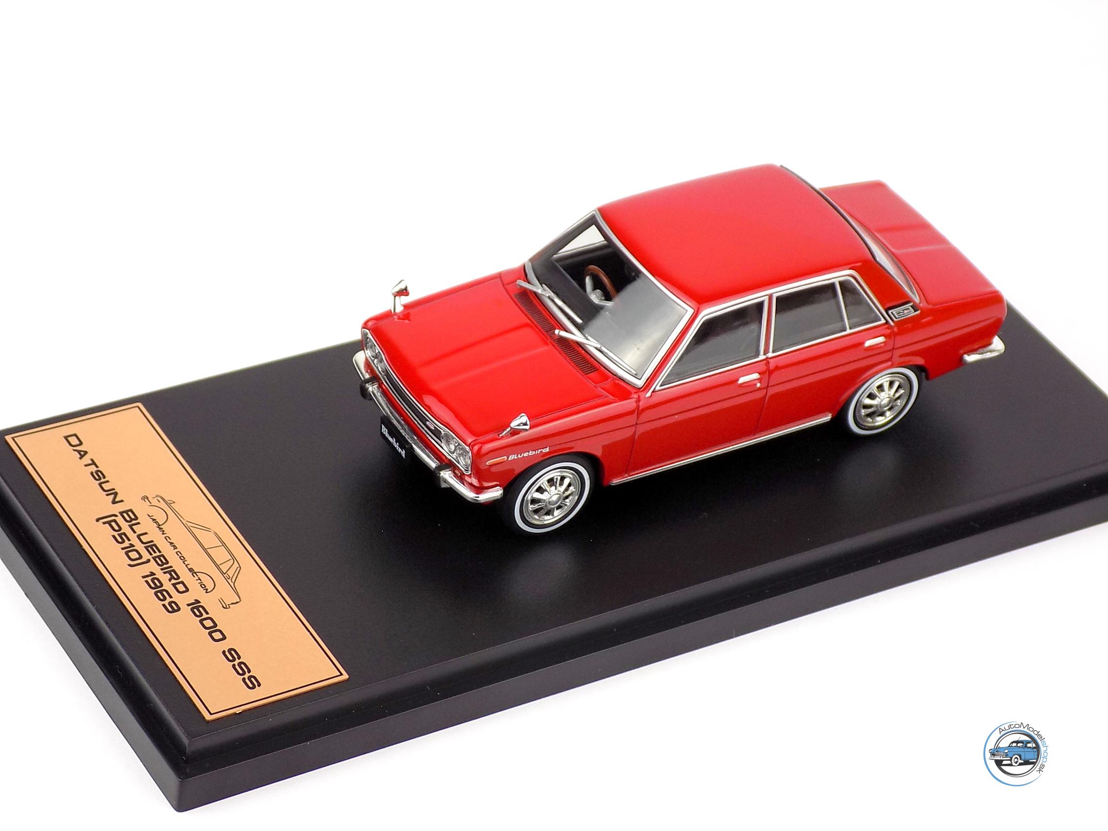 thumbnail image 2 of 1/43 Scale Collectible Miniature Car - Datsun Bluebird 1600 SSS 1969 Model, Metal Die-Cast, Display Case 2 of 12