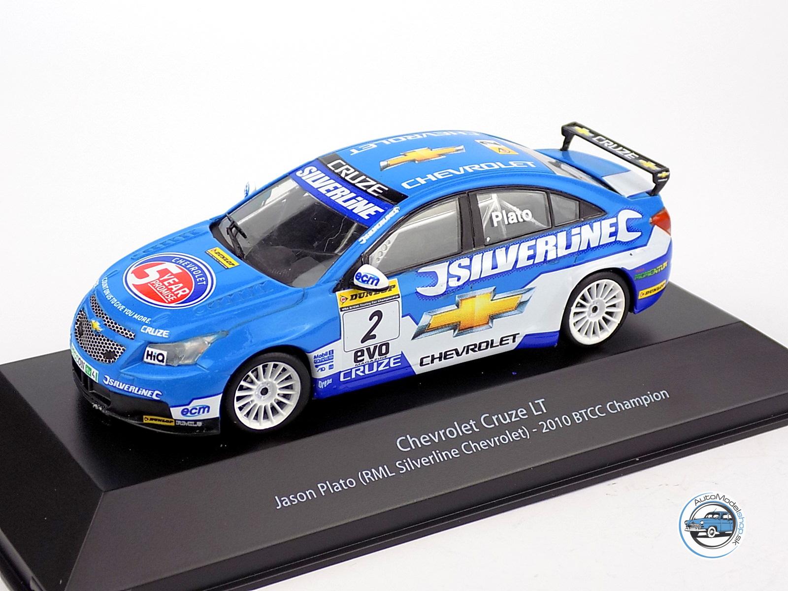AKCIA : CHEVROLET CRUZE LT TEAM RML SILVERLINE CHEVROLET N 2 ŠAMPIÓN SEZÓNY BTCC 2010 JASON PLATO – 1:43 DeA - Image 2