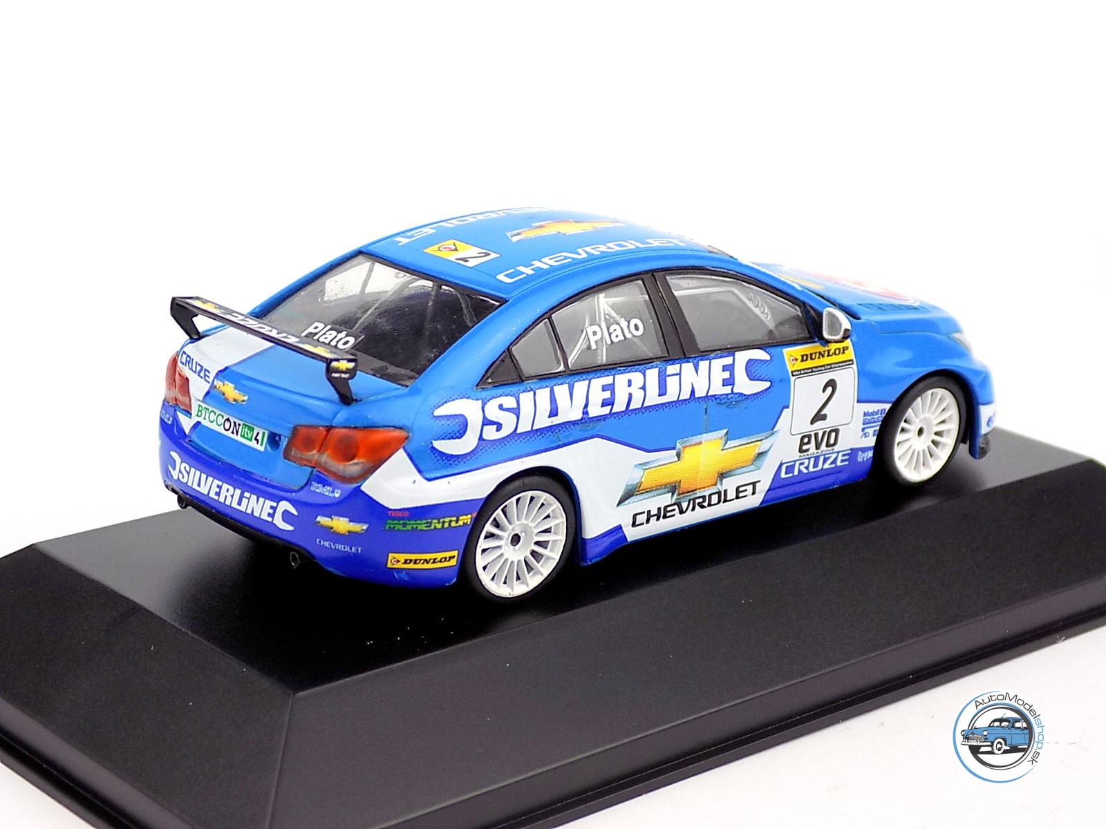 AKCIA : CHEVROLET CRUZE LT TEAM RML SILVERLINE CHEVROLET N 2 ŠAMPIÓN SEZÓNY BTCC 2010 JASON PLATO – 1:43 DeA - Image 3