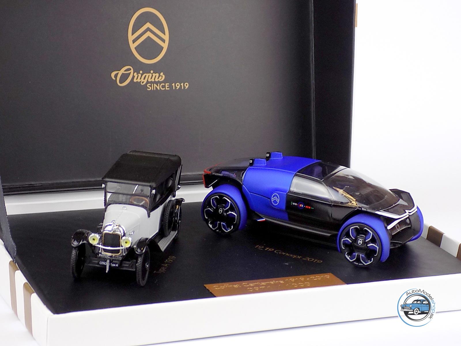 CITROEN SET - 100 ROKOV INOVÁCII - Citroen Typ A 1919 + Citroen Concept 2019 - 1:43 NOREV - Image 2