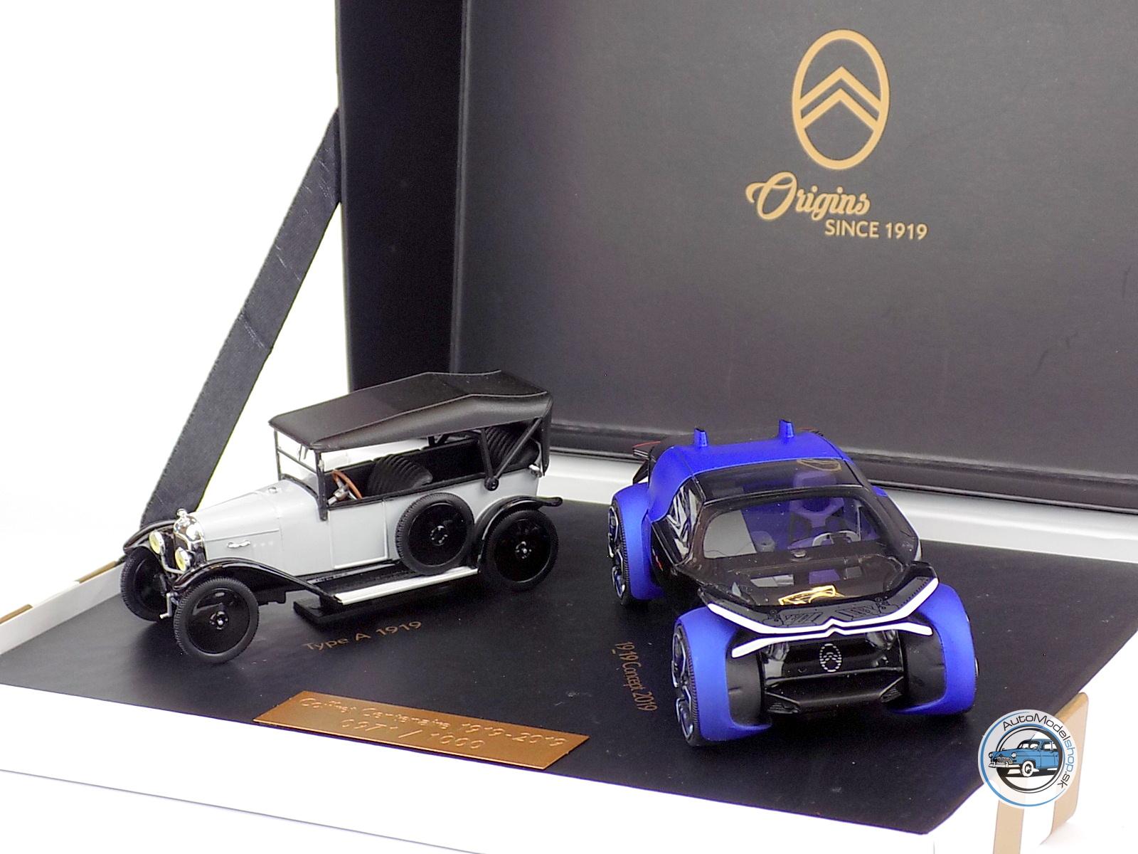 CITROEN SET - 100 ROKOV INOVÁCII - Citroen Typ A 1919 + Citroen Concept 2019 - 1:43 NOREV - Image 3