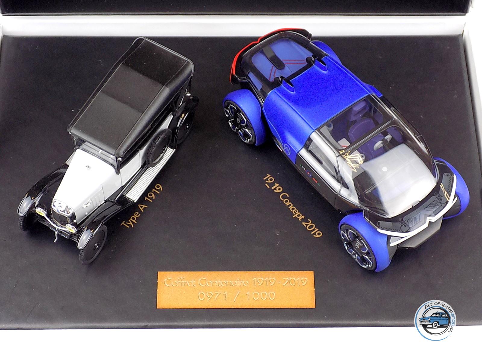 CITROEN SET - 100 ROKOV INOVÁCII - Citroen Typ A 1919 + Citroen Concept 2019 - 1:43 NOREV - Image 4