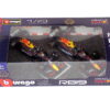 RED BULL SET F1 2X RB19 TEAM ORACLE RED BULL RACING #1 MAJSTR SVETA SEZÓNA GP 2023 MAX VERSTAPPEN + #11 SEZÓNA 2023 SERGIO PEREZ - 1:43 Burago - Image 5