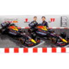 RED BULL SET F1 2X RB19 TEAM ORACLE RED BULL RACING #1 MAJSTR SVETA SEZÓNA GP 2023 MAX VERSTAPPEN + #11 SEZÓNA 2023 SERGIO PEREZ - 1:43 Burago - Image 2