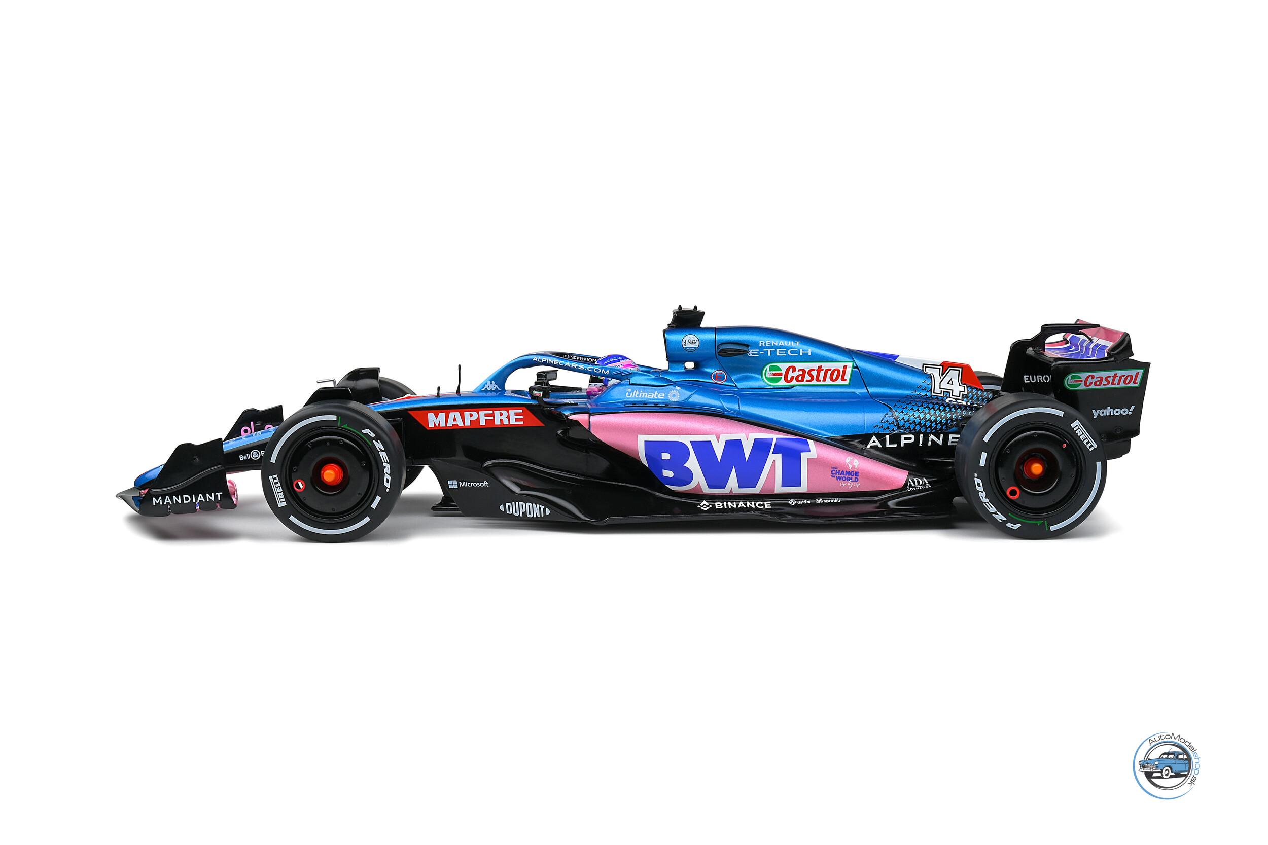 ALPINE F1 A522 TEAM ALPINE BWT #14 MONACO GP 2022 FERNANDO ALONSO - 1:18 SOLIDO - Image 2