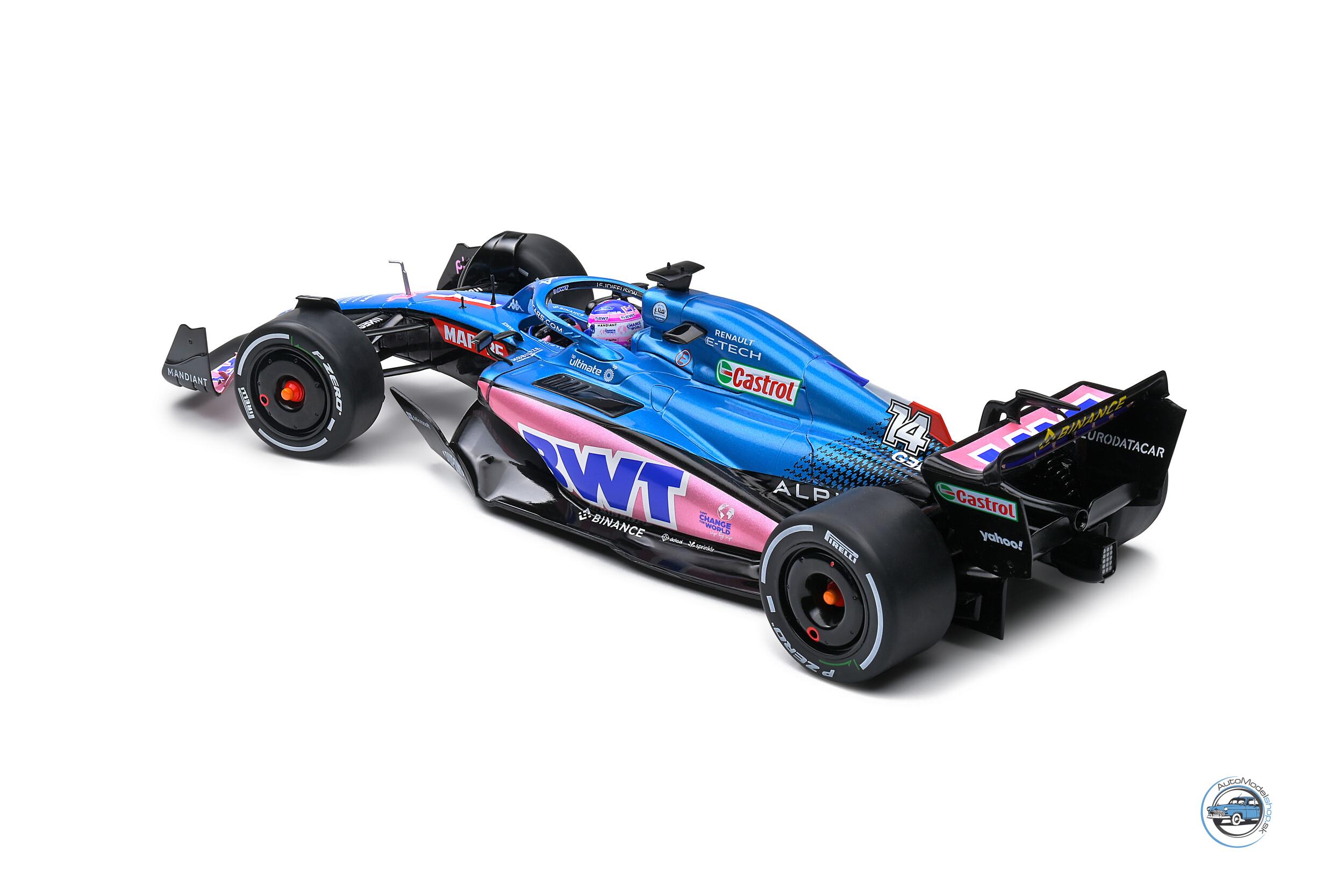 ALPINE F1 A522 TEAM ALPINE BWT #14 MONACO GP 2022 FERNANDO ALONSO - 1:18 SOLIDO - Image 7