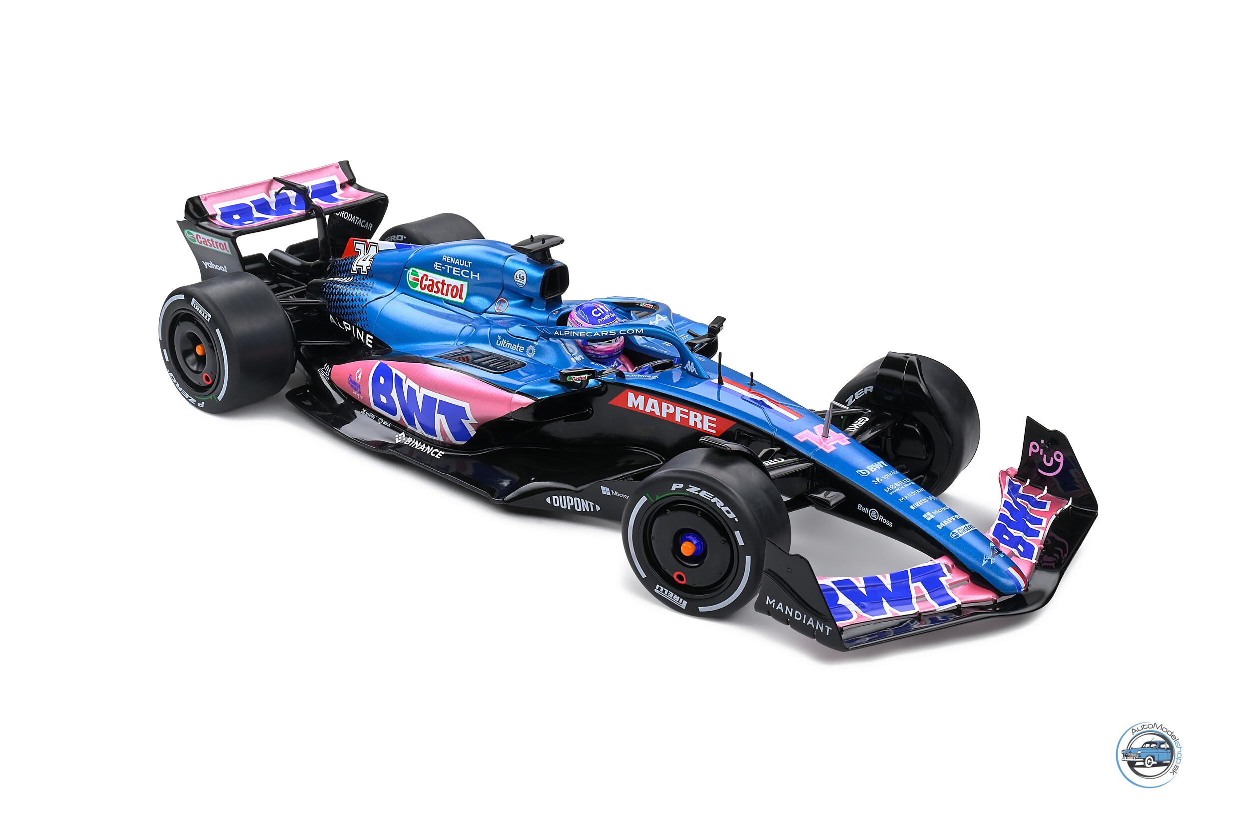 ALPINE F1 A522 TEAM ALPINE BWT #14 MONACO GP 2022 FERNANDO ALONSO - 1:18 SOLIDO - Image 8