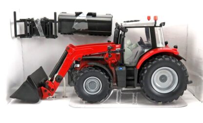 MASSEY FERGUSON 6616 TRAKTOR S ČELNÝM NAKLADAČOM + ŠKRABKA 2016 - 1:32 BRITAINS - Image 3