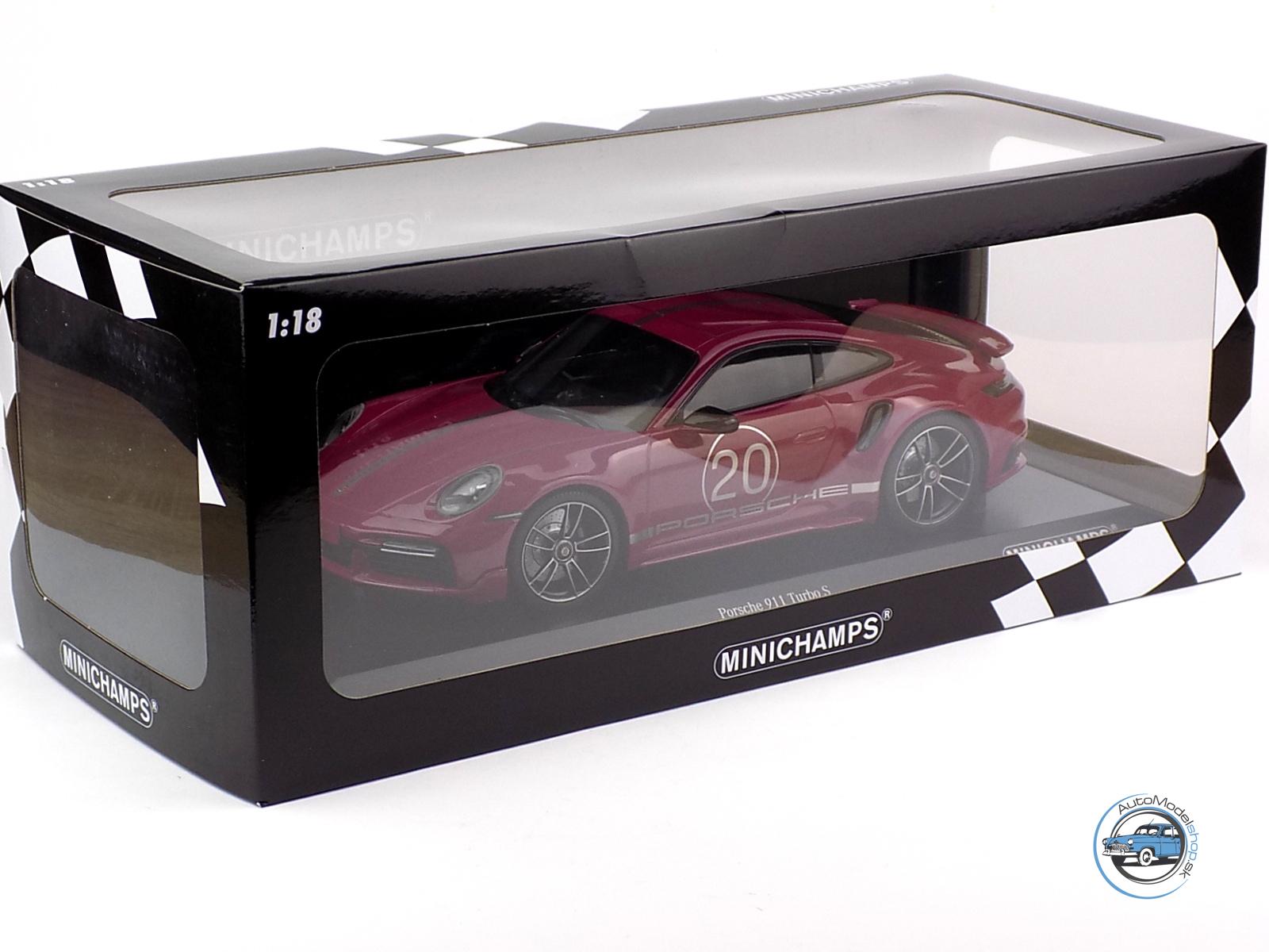 PORSCHE 911 992 TURBO S COUPE N 20 SPORT DESIGN 2021 - 1:18 MINICHAMPS - Image 8