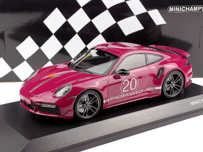 PORSCHE 911 992 TURBO S COUPE N 20 SPORT DESIGN 2021 - 1:18 MINICHAMPS - Image 7