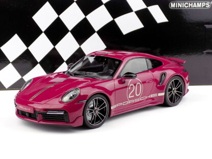 PORSCHE 911 992 TURBO S COUPE N 20 SPORT DESIGN 2021 - 1:18 MINICHAMPS