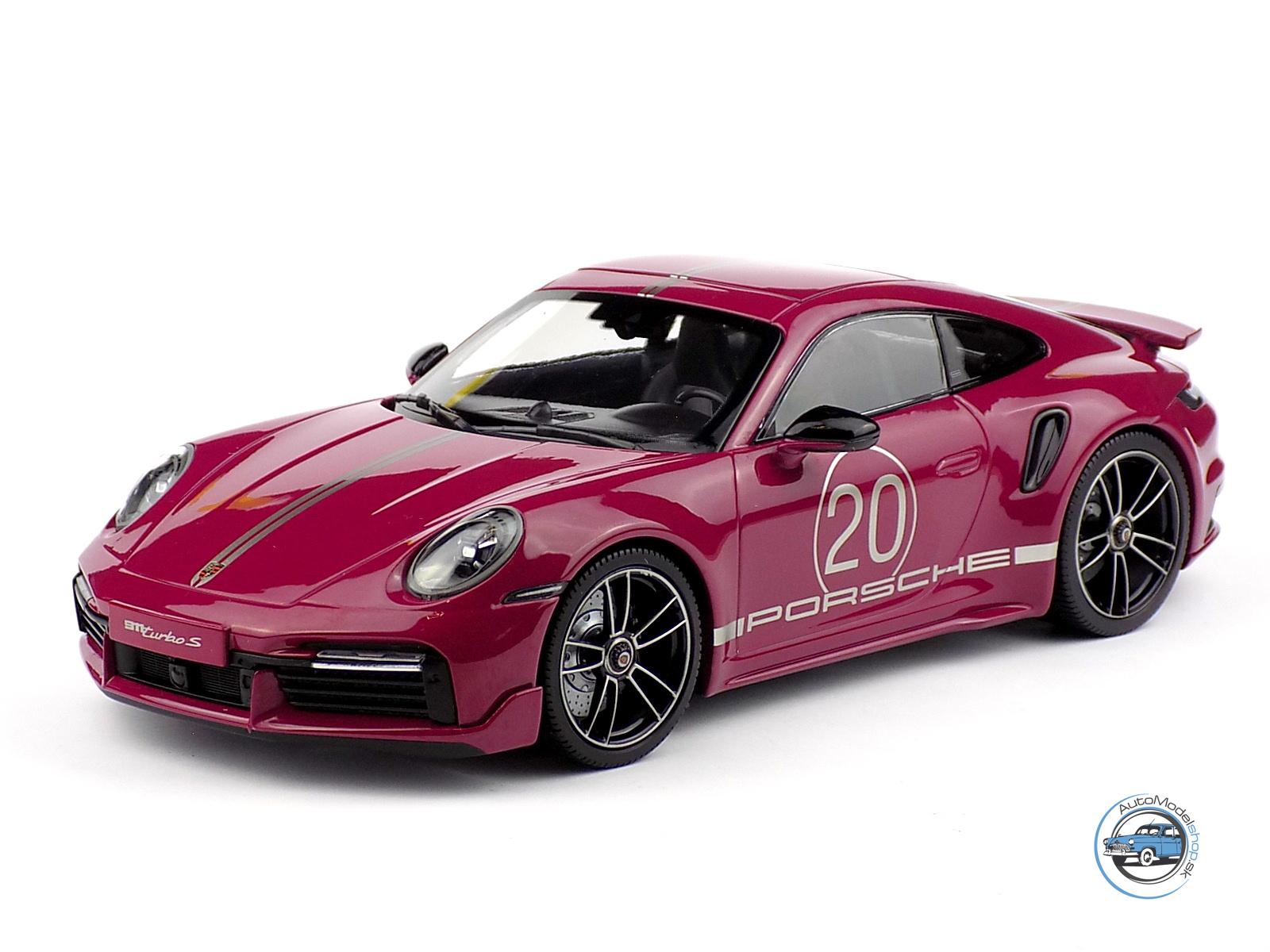 PORSCHE 911 992 TURBO S COUPE N 20 SPORT DESIGN 2021 - 1:18 MINICHAMPS - Image 2