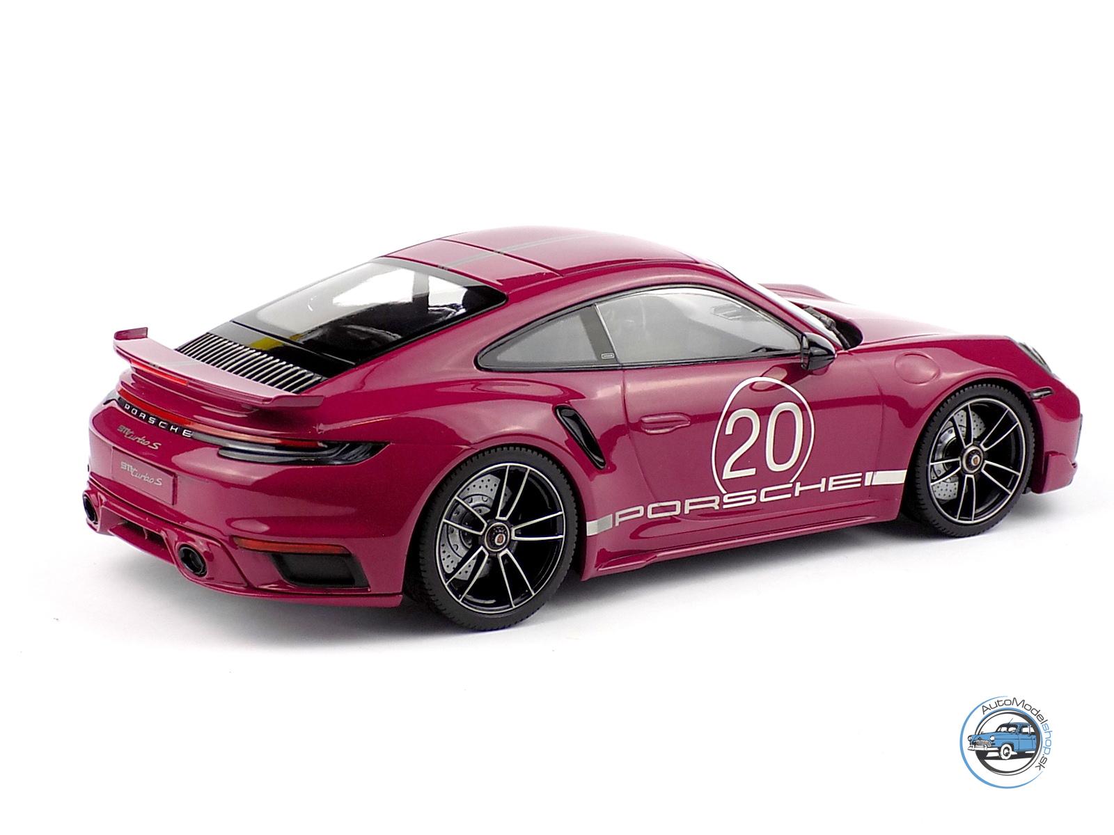 PORSCHE 911 992 TURBO S COUPE N 20 SPORT DESIGN 2021 - 1:18 MINICHAMPS - Image 4