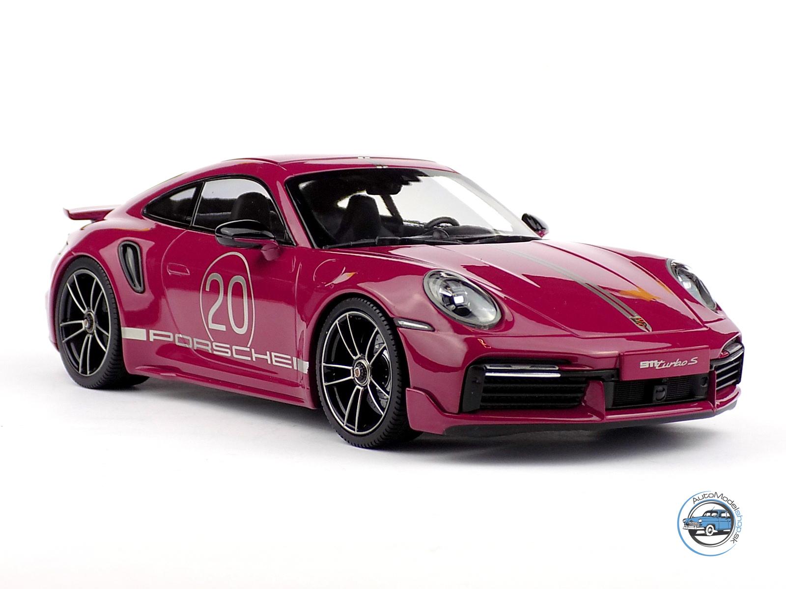 PORSCHE 911 992 TURBO S COUPE N 20 SPORT DESIGN 2021 - 1:18 MINICHAMPS - Image 5