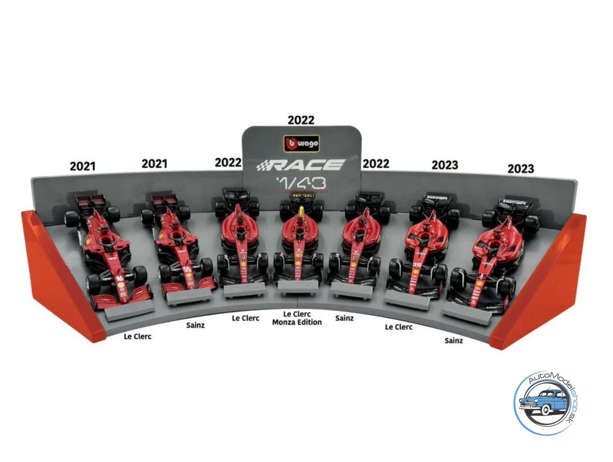 FERRARI 7-SET SF21/F1-75/SF-23 LeClerc/Sainz - 1:43 BBURAGO