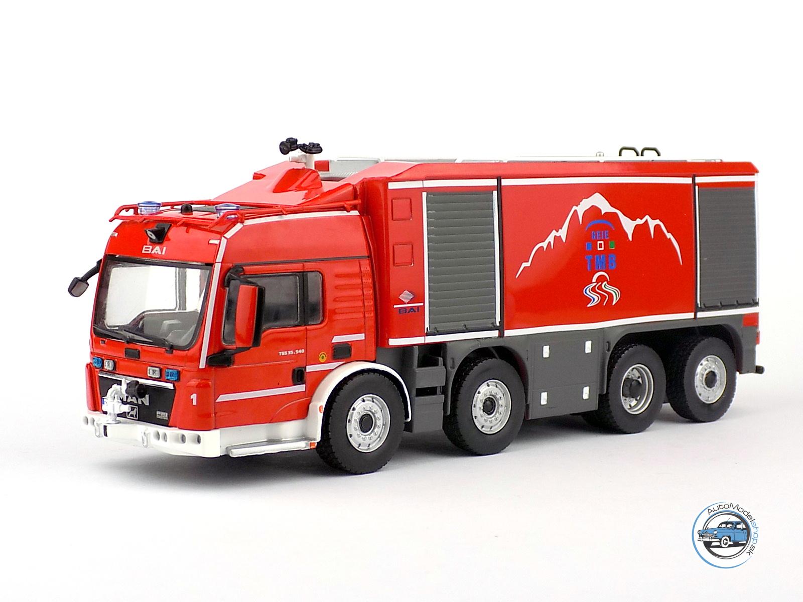 MAN BAI TGS -TUNELOVÝ ŠPECIAL HASIČI ITALY-FRANCE 2013 - 1:43 DeA