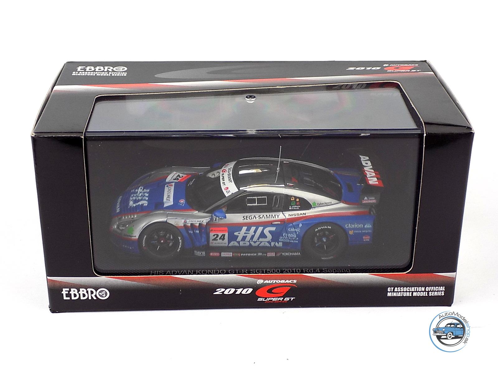 NISSAN GT-R SUPER GT500 HIS ADVAN 2010 - 1:43 EBBRO - Image 3