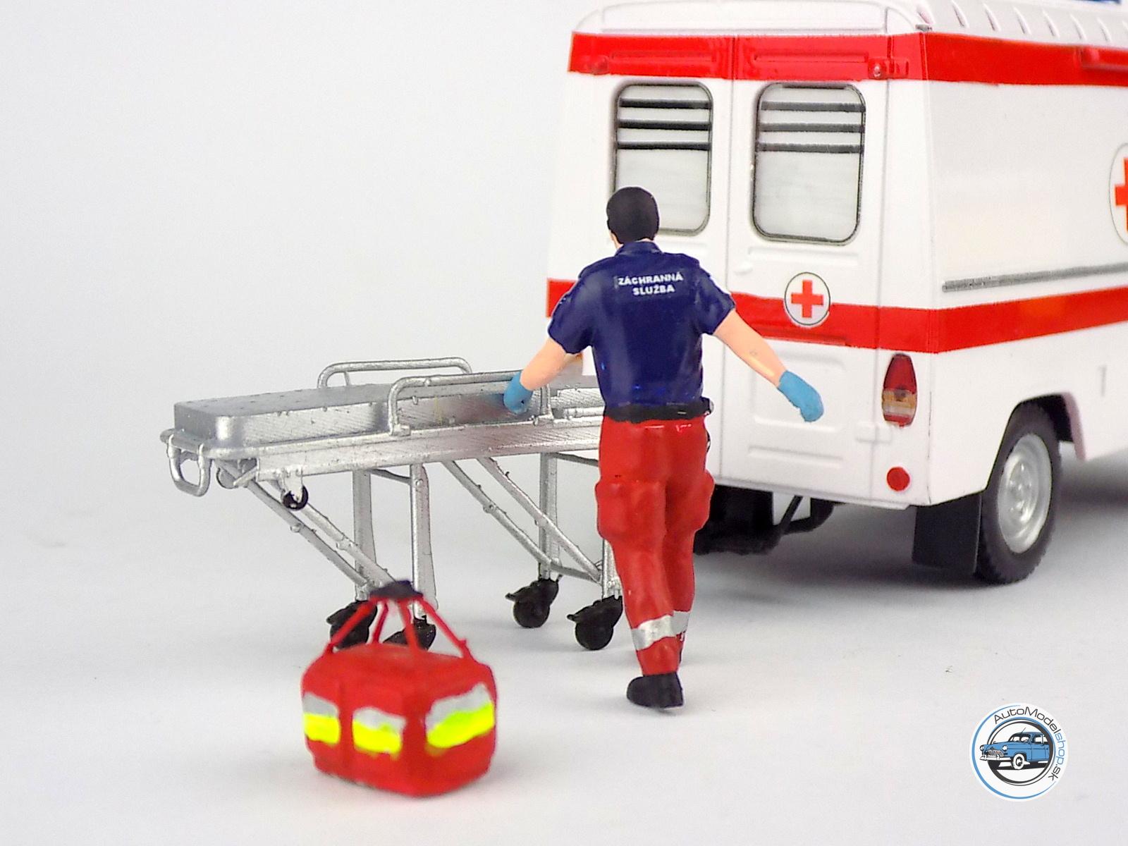 Figúrka záchranára s nosidlami 1:43 - Image 2