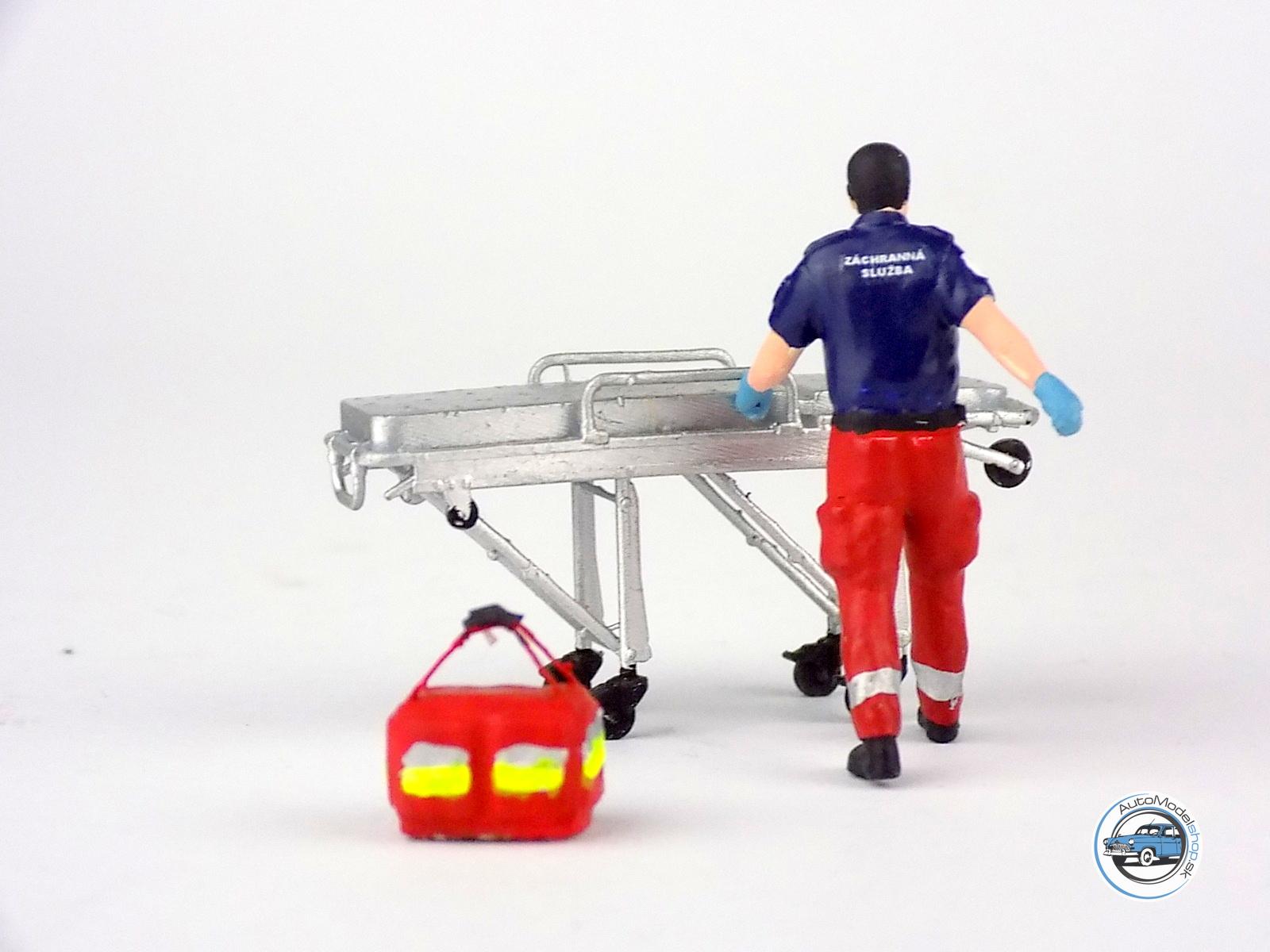 Figúrka záchranára s nosidlami 1:43 - Image 3
