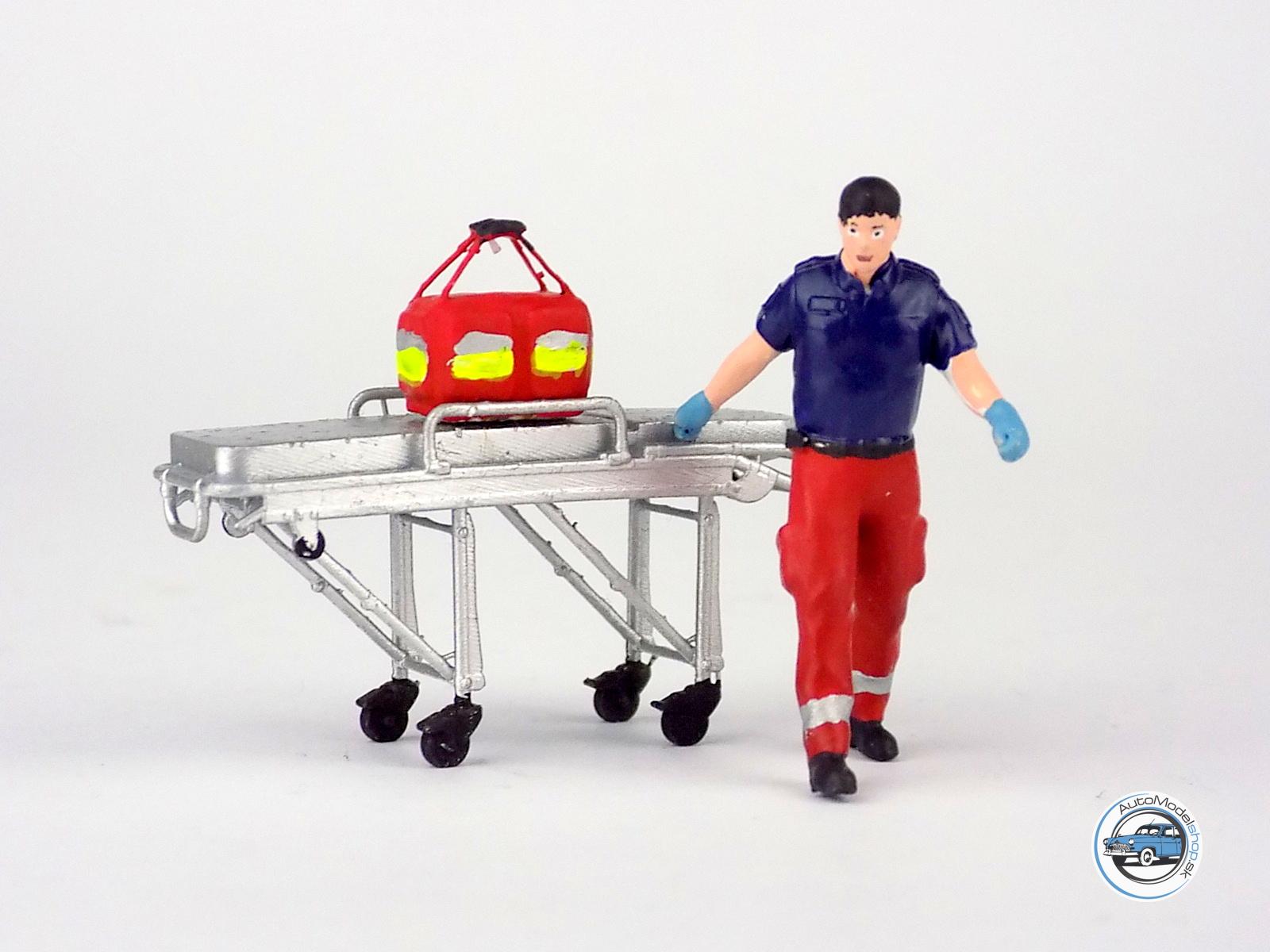 Figúrka záchranára s nosidlami 1:43 - Image 4