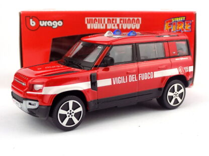 LAND ROVER DEFENDER 110 HASIČI ITALY  - 1:43 BBURAGO