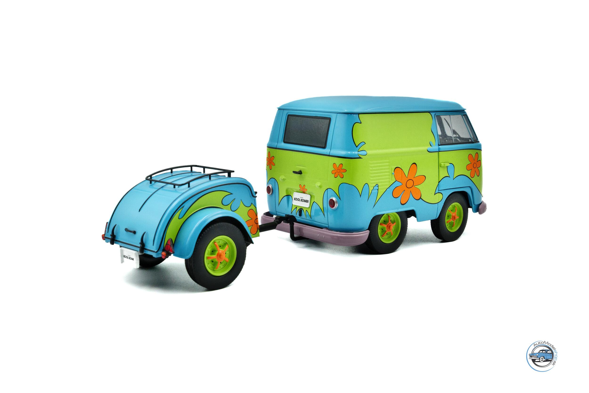 VOLKSWAGEN - T1 VAN KOOL "GHOSTHUNTERS" S PRÍVESOM 1950 - 1:18 SOLIDO - Image 4