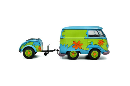 VOLKSWAGEN - T1 VAN KOOL "GHOSTHUNTERS" S PRÍVESOM 1950 - 1:18 SOLIDO - Image 5