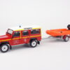 LAND ROVER DEFENDER 130 HASIČI - VODNÝ ZÁCHRANÁRI S ČLNOM 1986 - 1:43 DeA - Image 2