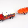 LAND ROVER DEFENDER 130 HASIČI - VODNÝ ZÁCHRANÁRI S ČLNOM 1986 - 1:43 DeA - Image 3