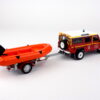 LAND ROVER DEFENDER 130 HASIČI - VODNÝ ZÁCHRANÁRI S ČLNOM 1986 - 1:43 DeA - Image 4