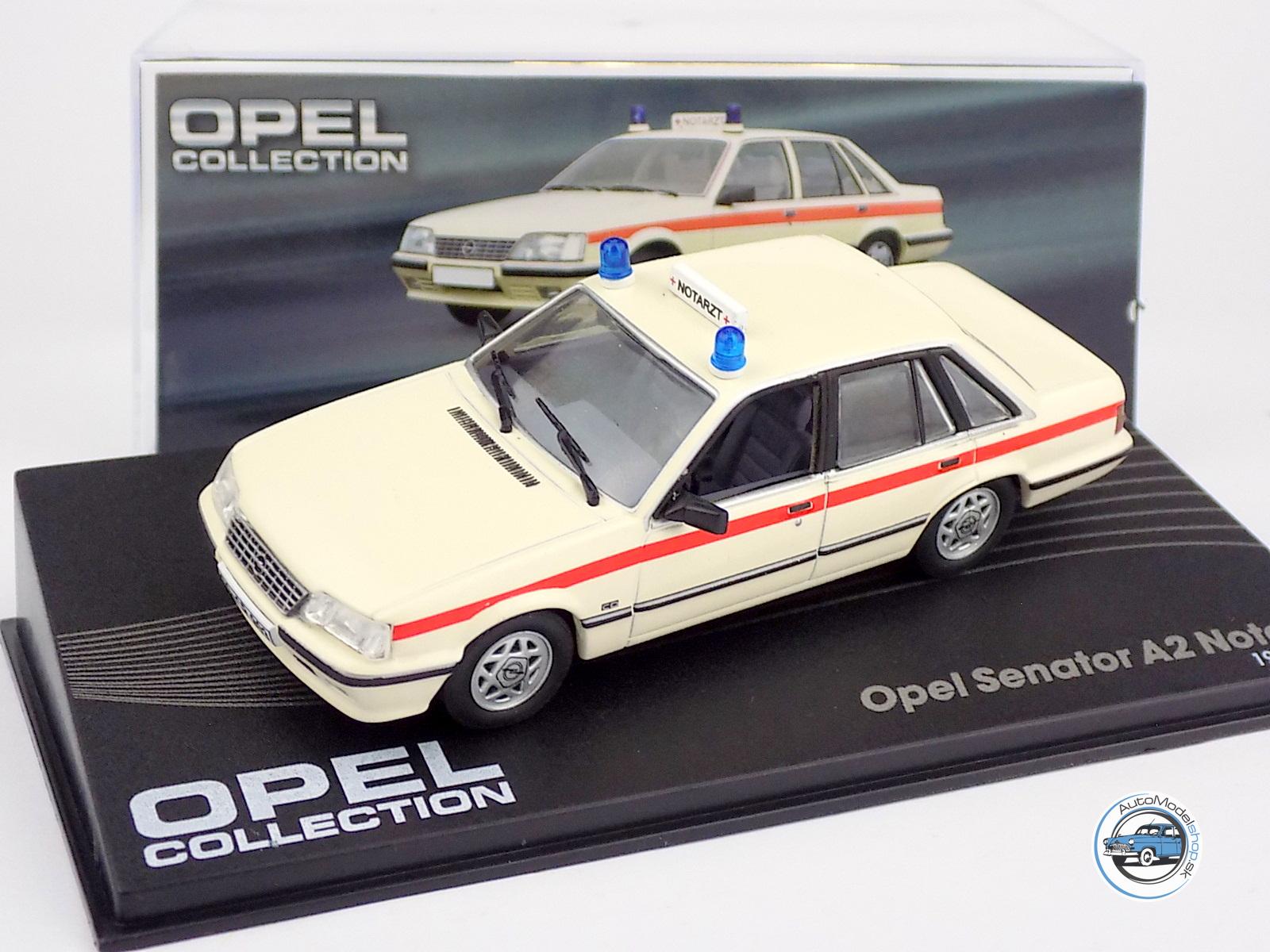 OPEL SENATOR A2 NOTARZT AMBULANCE 1982 - 1:43 HACHETTE