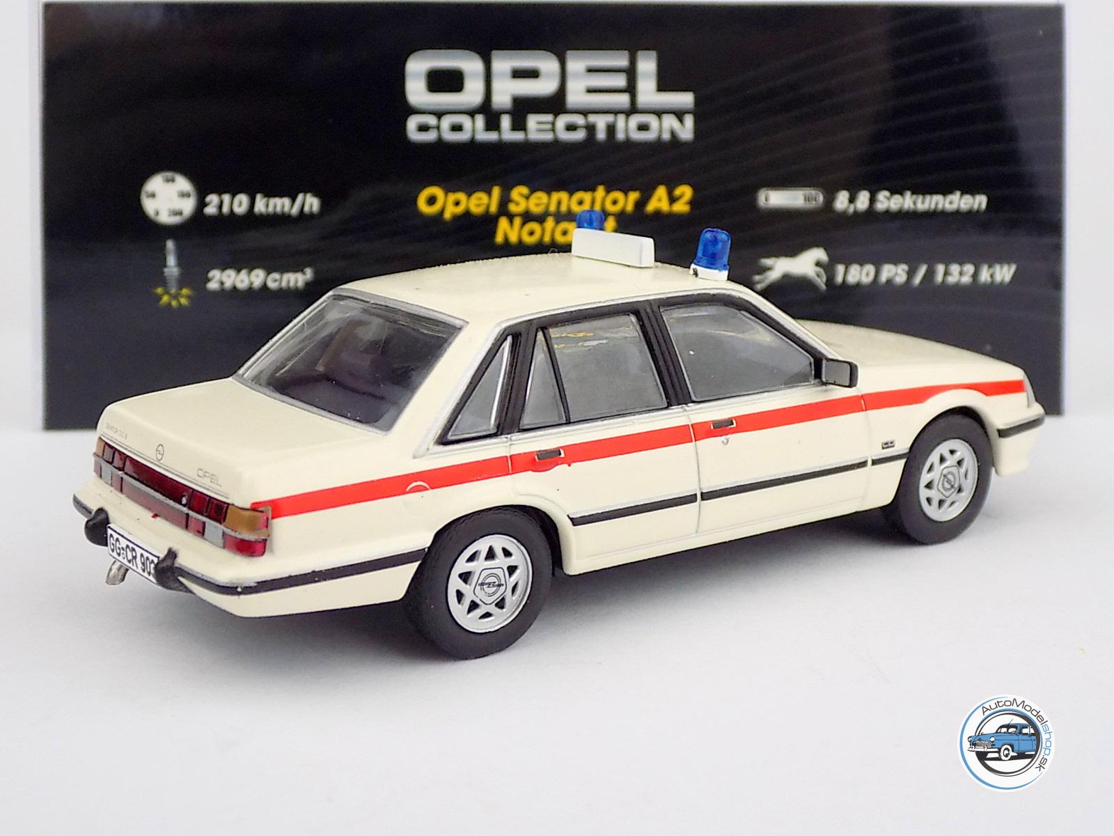 OPEL SENATOR A2 NOTARZT AMBULANCE 1982 - 1:43 HACHETTE - Image 3