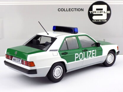 MERCEDES BENZ 190E (W201) POLIZEI GERMANY 1993 - 1:18 TRIPLE9 - Image 2