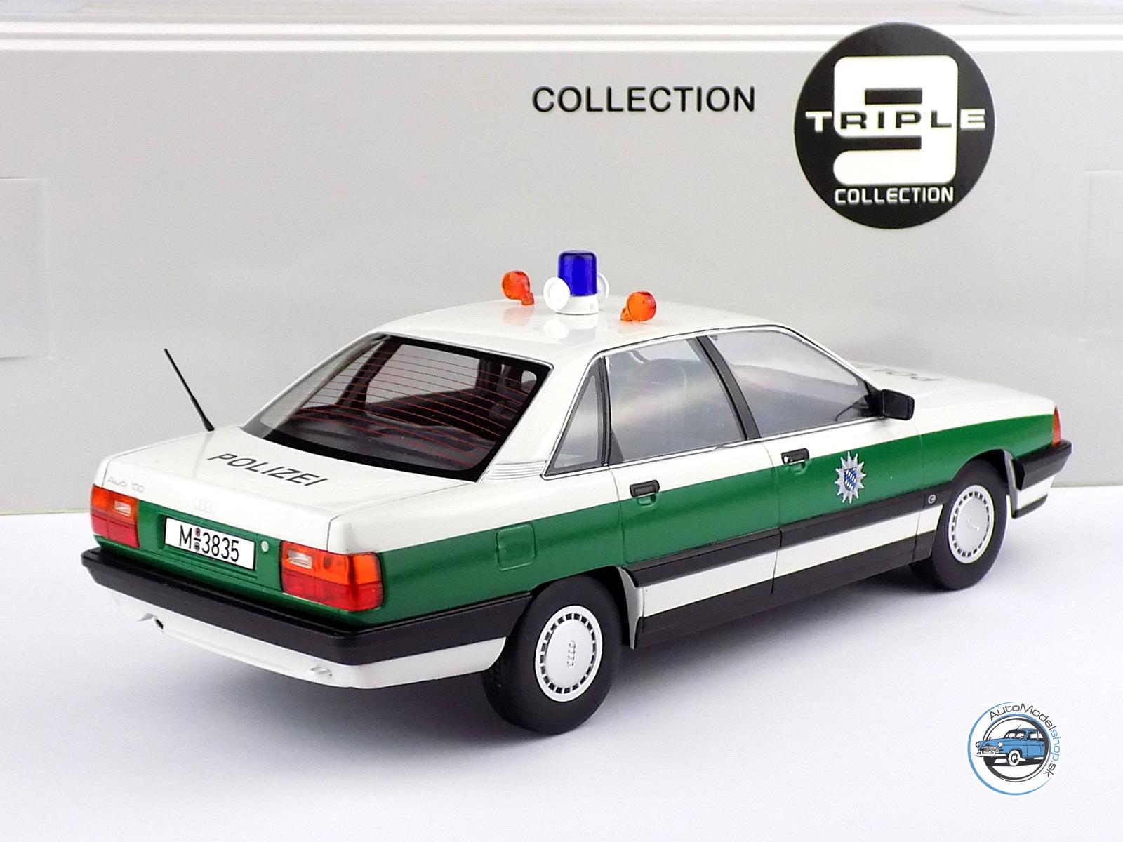 AUDI 100 (C3) POLIZEI GERMANY 1989 - 1:18 TRIPLE9 - Image 2