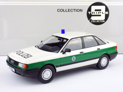 AUDI 80 B3 POLIZEI GERMANY 1989 - 1:18 TRIPLE9