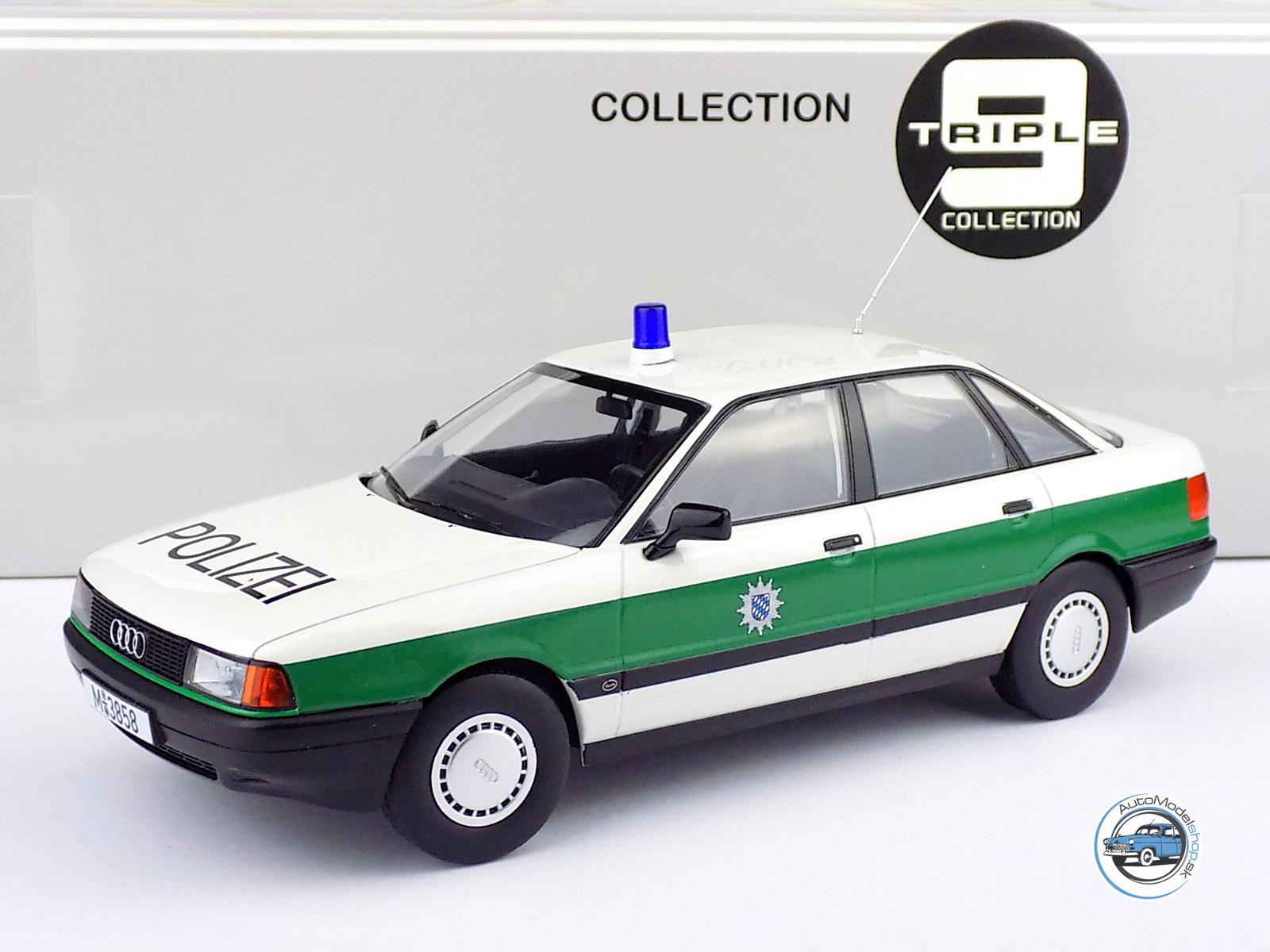 AUDI 80 B3 POLIZEI GERMANY 1989 - 1:18 TRIPLE9