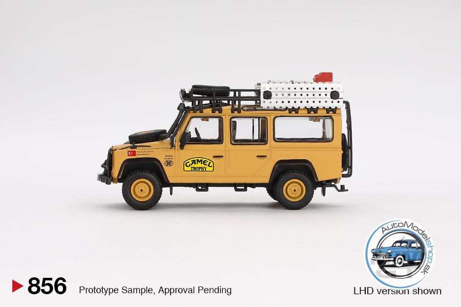 Land Rover Defender 110 1989 Camel Trophy Amazon Team Turkey Exclusive 1:64 MiniGT - Image 2