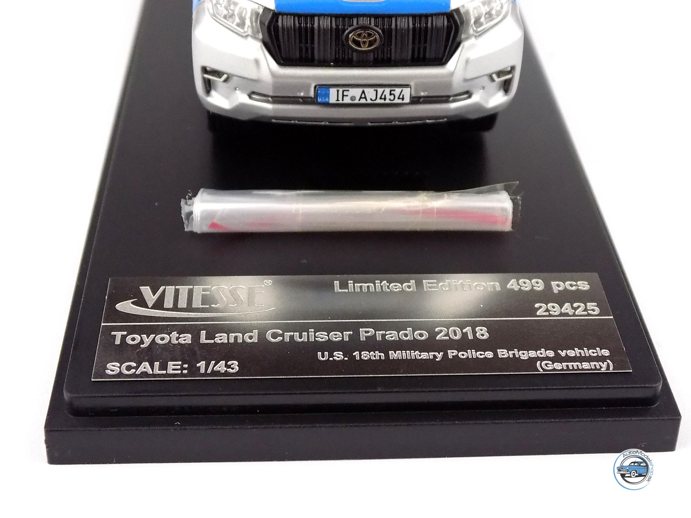 TOYOTA LAND CRUISER PRADO 2018 Vojenská polícia Nemecko - 1:43 Vitesse - Image 4