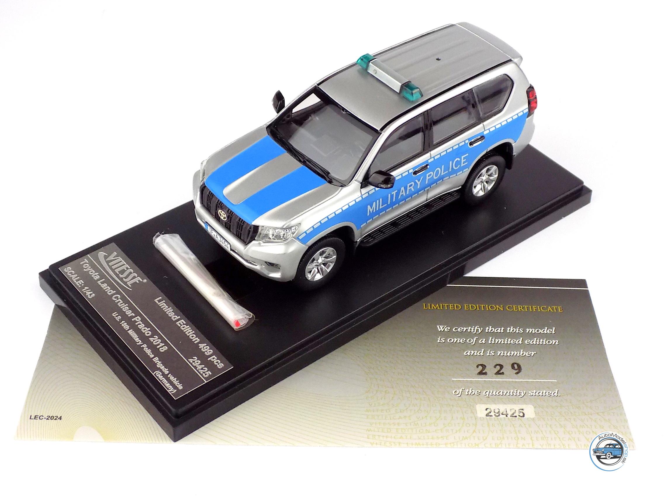 TOYOTA LAND CRUISER PRADO 2018 Vojenská polícia Nemecko - 1:43 Vitesse - Image 5