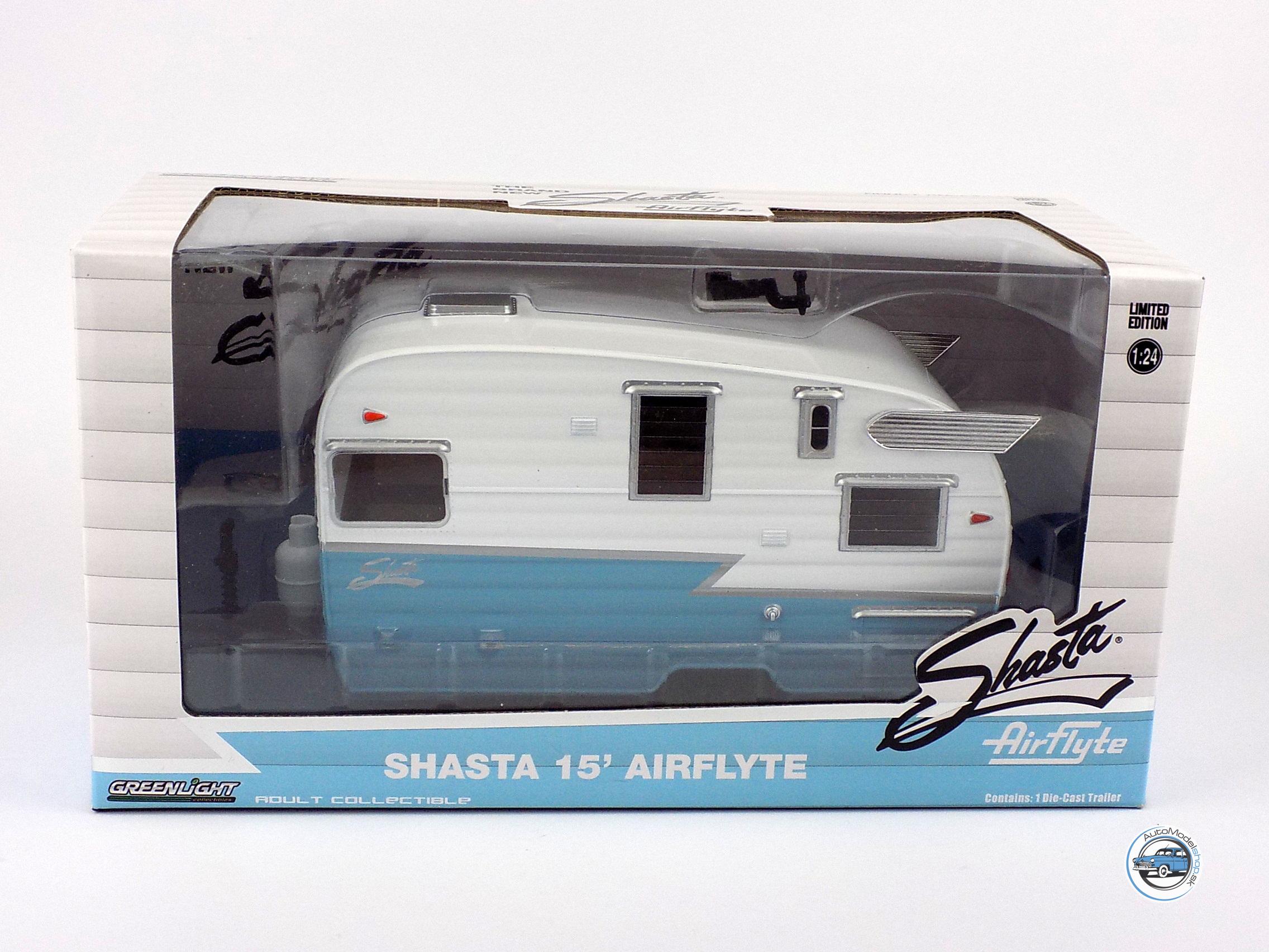 OBYTNÝ PRÍVES SHASTA AIRFLYTE 15 ROULOTTE 1961 - 1:24 GREENLIGHT - Image 6