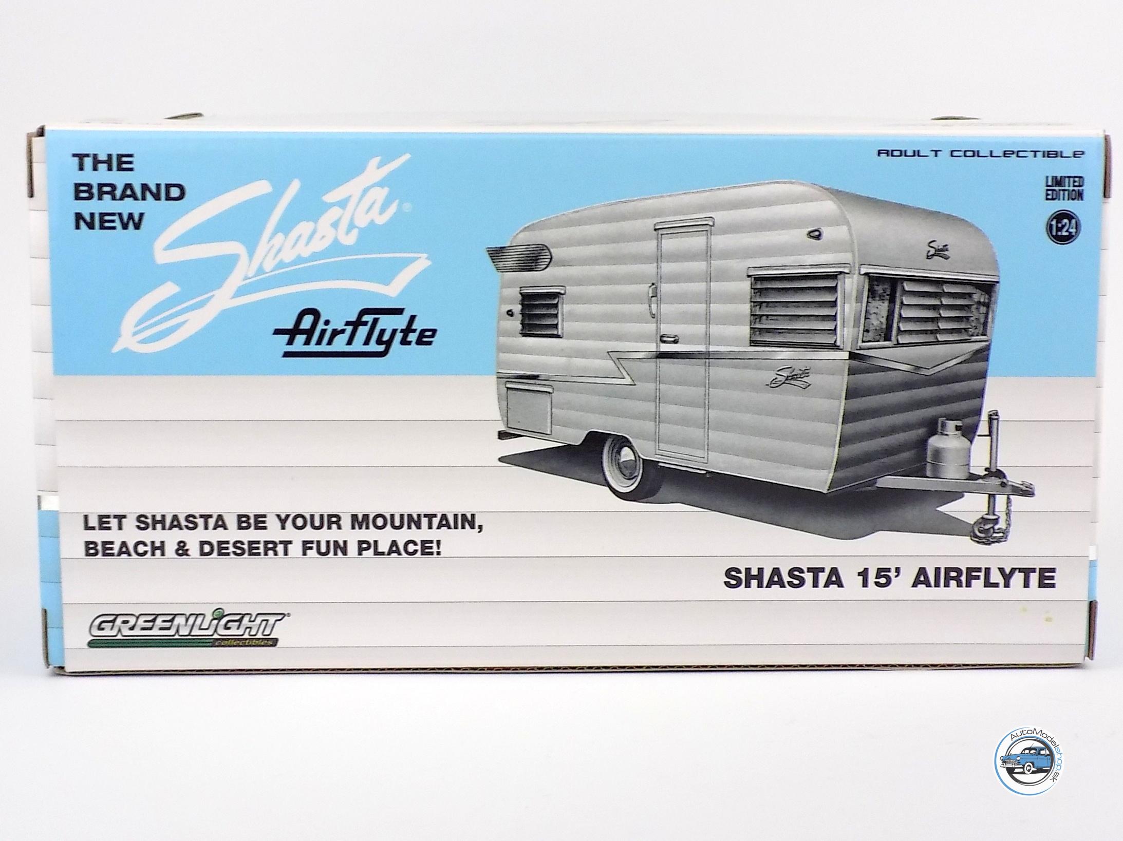 OBYTNÝ PRÍVES SHASTA AIRFLYTE 15 ROULOTTE 1961 - 1:24 GREENLIGHT - Image 4