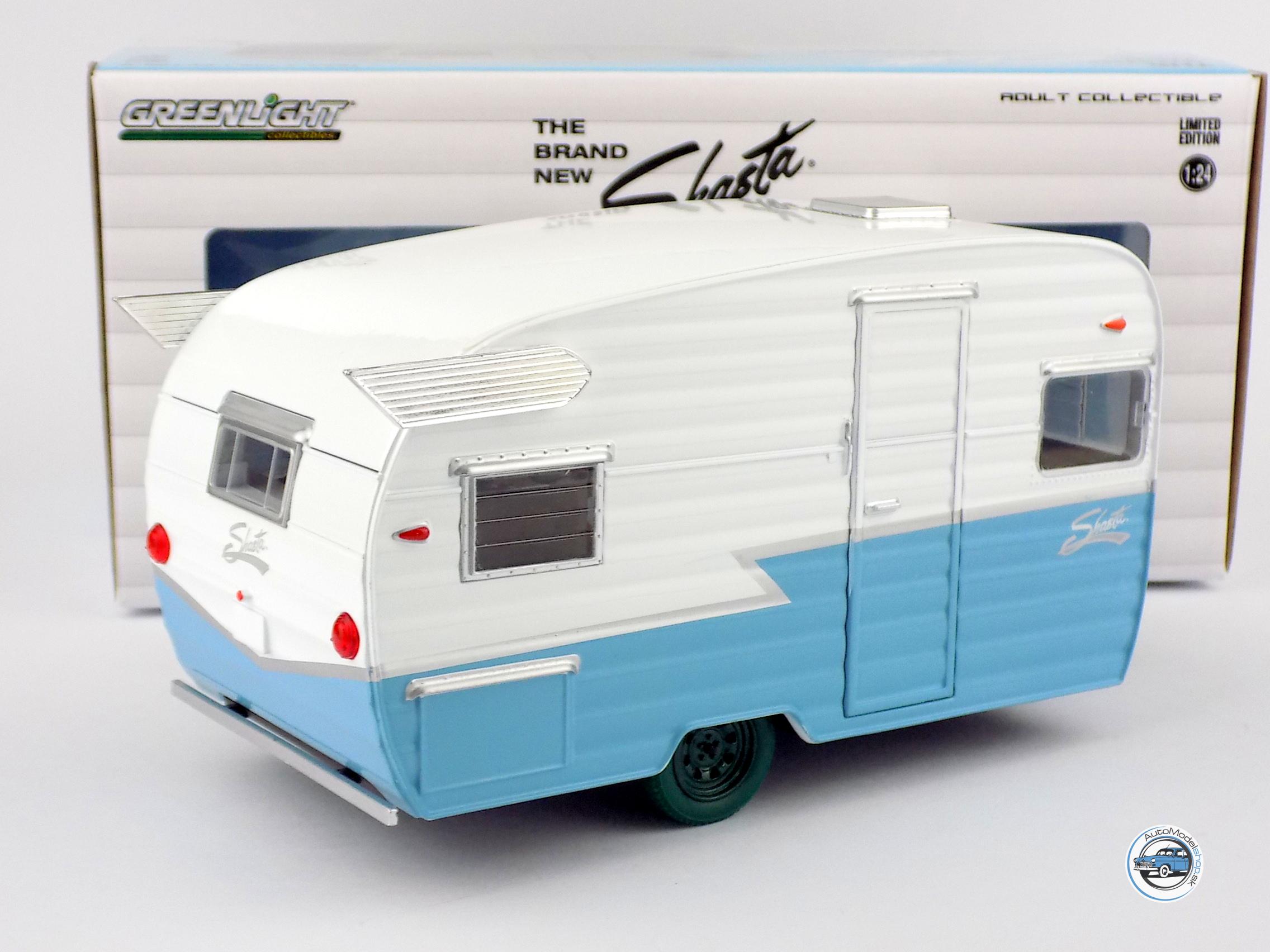 OBYTNÝ PRÍVES SHASTA AIRFLYTE 15 ROULOTTE 1961 - 1:24 GREENLIGHT - Image 2