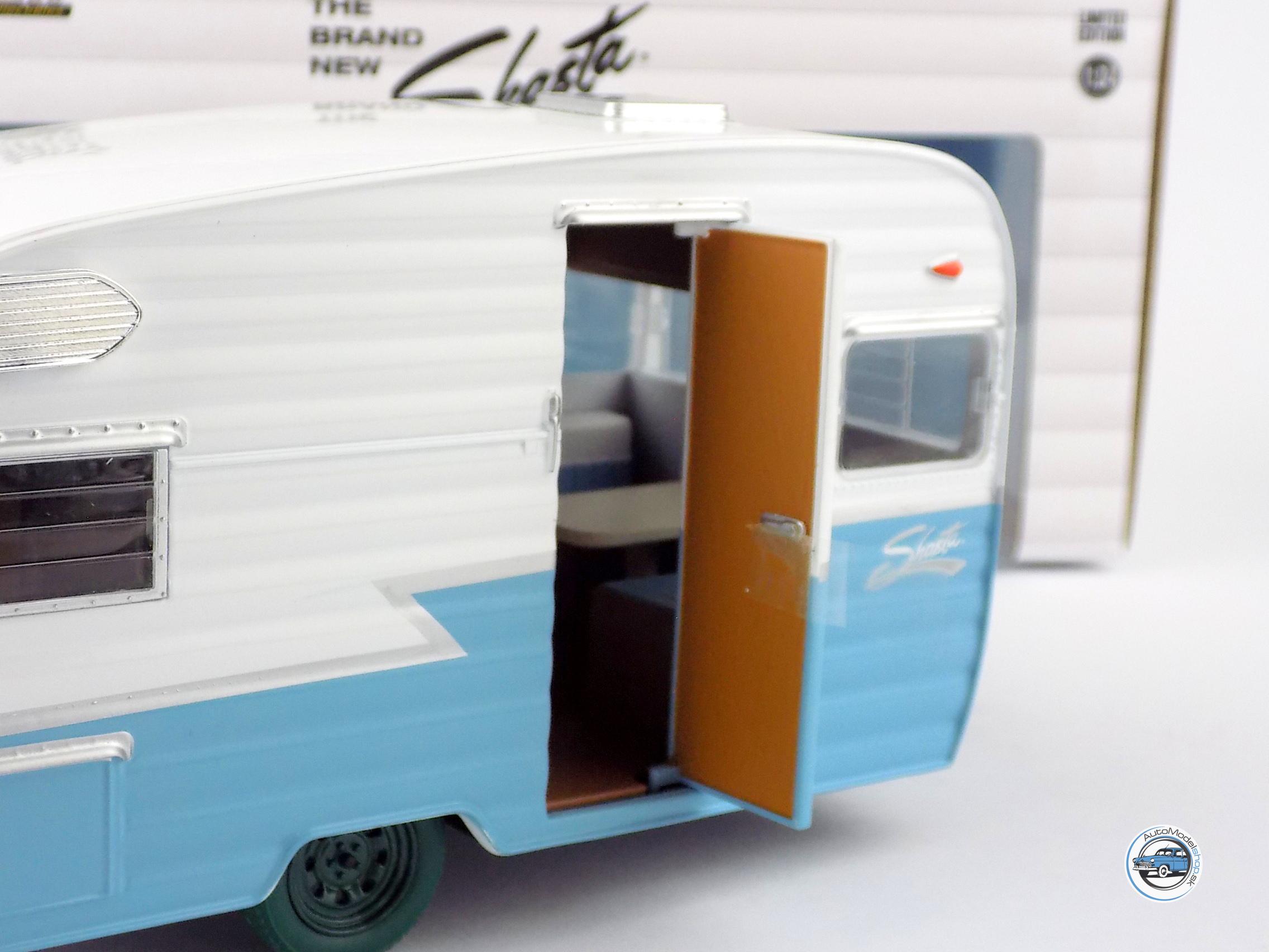 OBYTNÝ PRÍVES SHASTA AIRFLYTE 15 ROULOTTE 1961 - 1:24 GREENLIGHT - Image 3