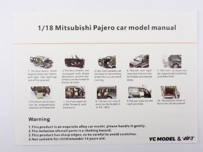 MITSUBISHI PAJERO 3.5L V6 V73 2006 - 1:18 SUN STAR - Image 12