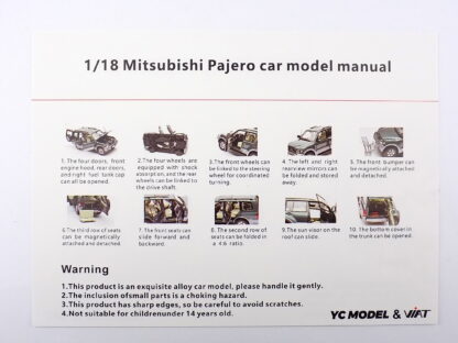 MITSUBISHI PAJERO 3.5L V6 V73 2006 - 1:18 SUN STAR - Image 7