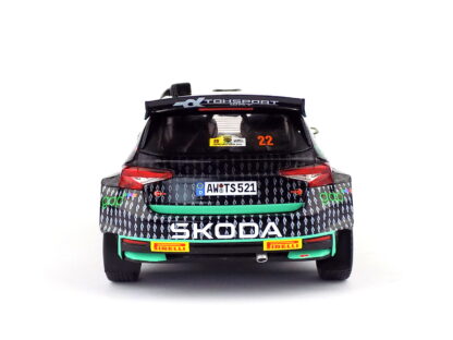 ŠKODA FABIA RALLY2 EVO N 22 TEAM TOKSPORT WRT 6th RALLY SAFARI KENYA 2024 GUS GREENSMITH - JONAS ANDERSSON - 1:18 IXO - Image 5