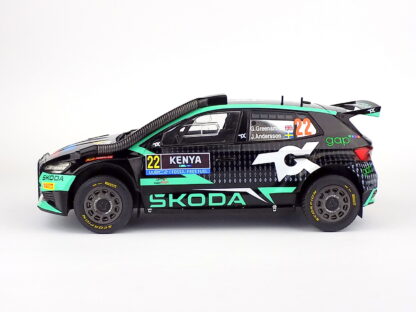 ŠKODA FABIA RALLY2 EVO N 22 TEAM TOKSPORT WRT 6th RALLY SAFARI KENYA 2024 GUS GREENSMITH - JONAS ANDERSSON - 1:18 IXO - Image 6