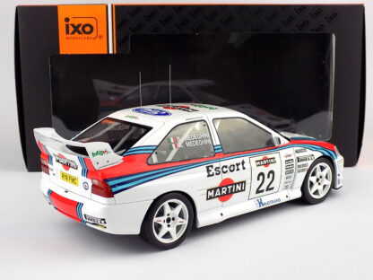 FORD ESCORT WRC TEAM MARTINI RACING JOLLY CLUB N 22 RALLY SANREMO 1998 ANGELO MEDEGHINI - BARBARA CAPOFERRI MEDEGHINI - 1:18 IXO - Image 2