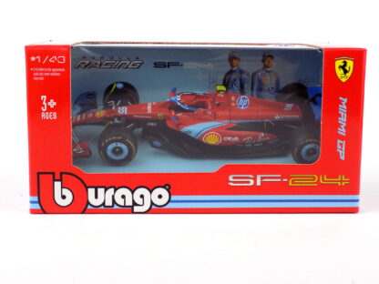 FERRARI F1 SF-24 TEAM SCUDERIA FERRARI N 55 5. MIAMI GP 2024 CARLOS SAINZ - 1:43 BBURAGO - Image 4